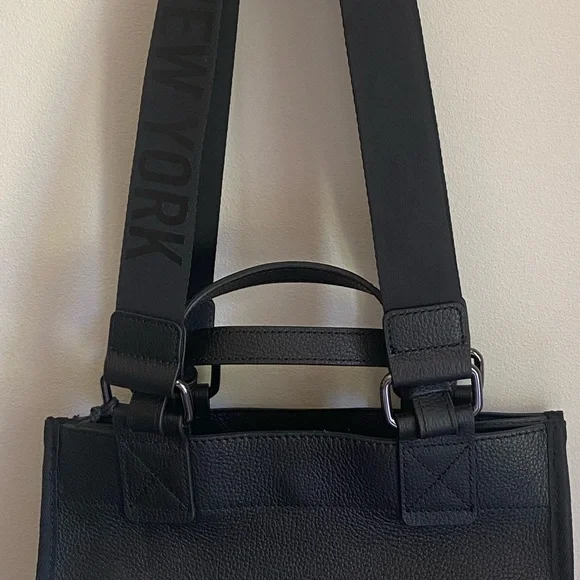 Botkier New York BEDFORD BITE Size 23F2827-ALBLK Black Leather Satchel NWT $288 - Picture 11 of 14